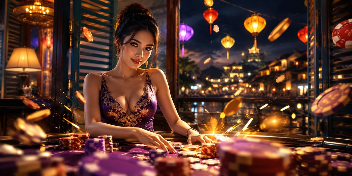 Khung cảnh chơi game casino và cá cược tại sân chơi Việt Nam của 55b